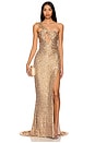 view 1 of 4 Therese Gown in Gold