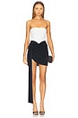 view 1 of 3 Keke Mini Dress in White & Black
