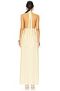 view 3 of 3 Desiree Halter Gown in Lemon