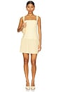 view 1 of 3 Desiree Square Neck Mini Dress in Lemon