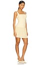 view 2 of 3 Desiree Square Neck Mini Dress in Lemon