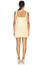 view 3 of 3 Desiree Square Neck Mini Dress in Lemon