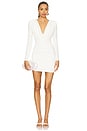 view 1 of 3 Giselle Long Sleeve Mini Dress in Ivory