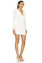 view 2 of 3 Giselle Long Sleeve Mini Dress in Ivory