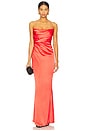 view 1 of 3 Emelie Strapless Gown in Red