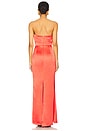 view 3 of 3 Emelie Strapless Gown in Red