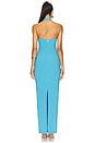 view 3 of 3 Natalia Halter Maxi Dress in Turquoise
