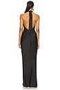 view 3 of 3 Penelope Drape Gown in Black
