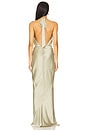 view 3 of 3 Penelope Drape Gown in Thyme