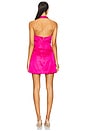 view 3 of 3 Sabine Satin Mini Dress in Fuchsia