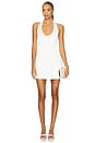 view 1 of 3 Sabine Satin Mini Dress in White