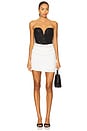 view 1 of 4 Dante Mini Dress in Black & White