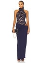 view 1 of 4 Lennox Bodysuit Maxi Dress in Navy