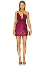 view 1 of 4 Suri Mini Dress in Wine