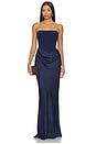 view 1 of 3 Chiara Strapless Gown in Navy