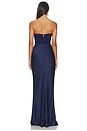 view 3 of 3 Chiara Strapless Gown in Navy