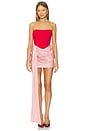 view 1 of 3 Chiara Mini Dress in Red & Pink