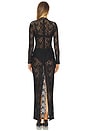 view 3 of 3 Roxana Long Sleeve Gown in Black
