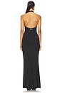 view 3 of 3 Lennox Halter Gown in Black