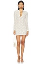 view 1 of 5 Mystique Long Sleeve Mini Dress in Ivory