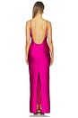 view 3 of 4 Valerie Drape Gown in Magenta