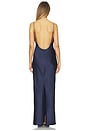 view 3 of 4 Valerie Drape Gown in Navy