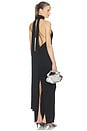 view 1 of 4 Crush Halter Gown in Black