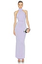 view 1 of 4 Crush Halter Gown in Lavender