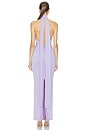 view 3 of 4 Crush Halter Gown in Lavender