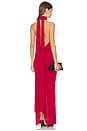 view 1 of 4 Crush Halter Gown in Red