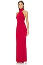 view 3 of 4 Crush Halter Gown in Red