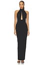 view 1 of 3 VESTIDO MARTINI HALTER in Black