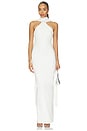 view 1 of 3 ROBE MARTINI HIGH NECK in Ivory