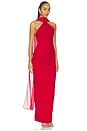 view 2 of 3 VESTIDO MARTINI HIGH NECK in Red