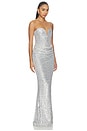 view 2 of 4 ROBE MAXI DANTE in Silver