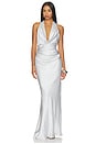 view 1 of 3 VESTIDO LARGO PENELOPE  in Platinum