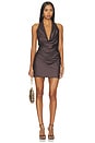 view 1 of 3 ROBE COURTE PENELOPE  in Chocolate