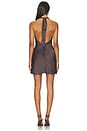 view 4 of 3 ROBE COURTE PENELOPE  in Chocolate