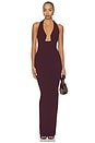 view 1 of 3 Demi Gown in Wine
