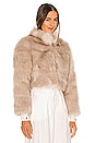 view 2 of 4 Tatiana Faux Fur Jacket in Cream