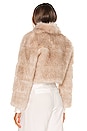 view 3 of 4 Tatiana Faux Fur Jacket in Cream