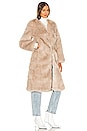 view 3 of 4 Tatiana Faux Fur Long Jacket in Cream