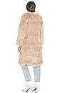 view 4 of 4 Tatiana Faux Fur Long Jacket in Cream