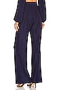 view 3 of 5 WIDE 팬츠 in Navy Lurex