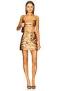 view 5 of 6 Tyla Mini Skirt in Copper