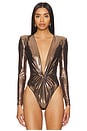 view 2 of 5 Chroma Bodysuit in Rose Gold