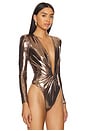 view 3 of 5 Chroma Bodysuit in Rose Gold