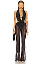 view 5 of 5 Olivia Drape Bodysuit in Black