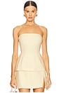 view 1 of 4 Caroline Strapless Top in Lemon