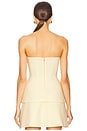 view 3 of 4 Caroline Strapless Top in Lemon